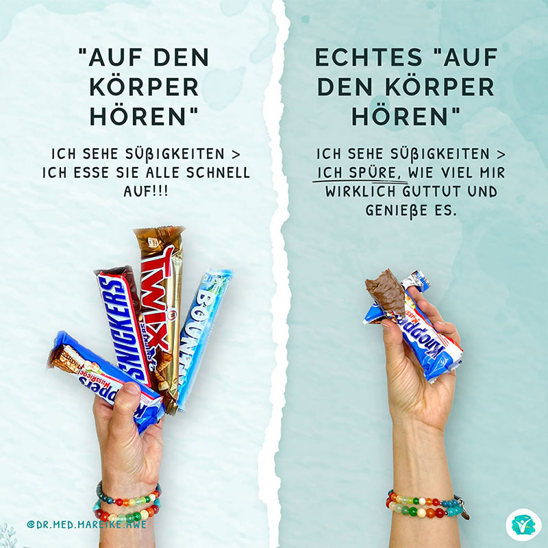 Achtsamkeit beim Essen. Intuitives Essen zum Abnehmen.