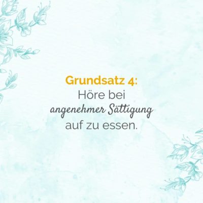 intueat Grundsatz – Sättigungsgfühl